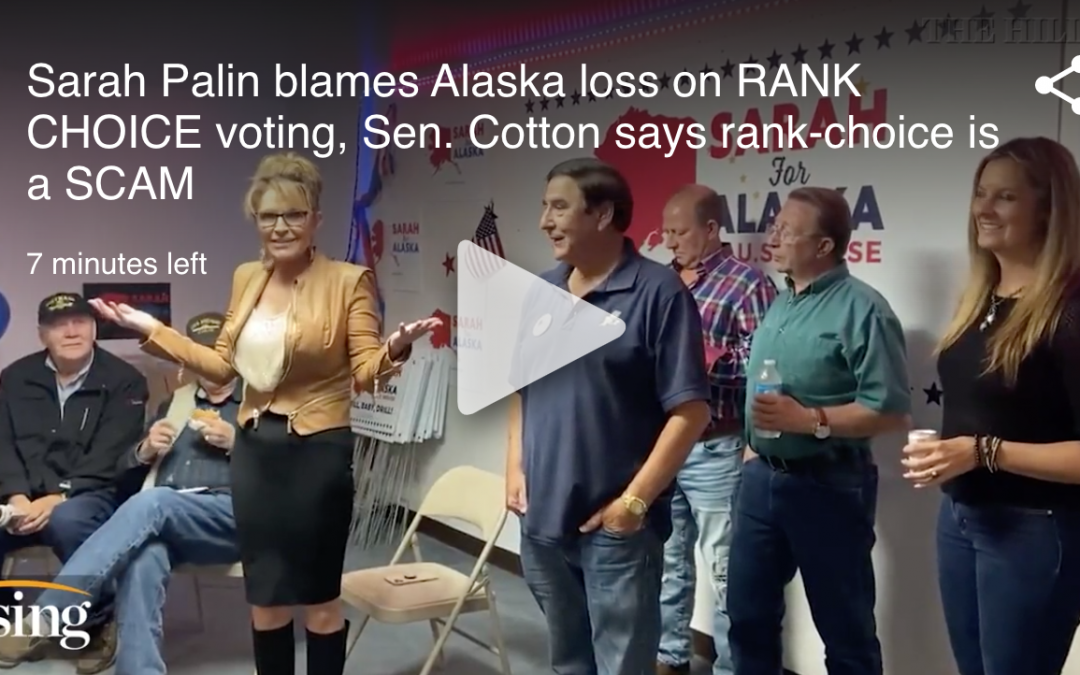 Republicans rage against ranked choice voting after Alaska election | The Hill